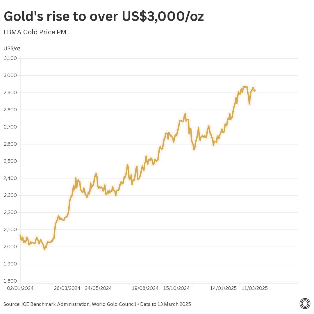 So far this year, gold has hit high after high, rising over US$3,000/oz. More on #gold: