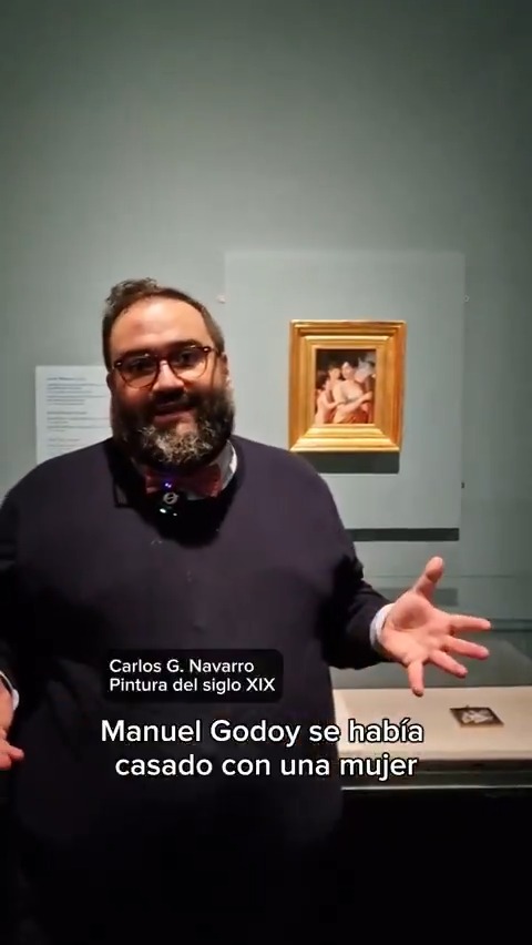 #TikTok La atípica familia de Manuel Godoy en la exposición "Cambio de forma. Mito y metamorfosis en los dibujos romanos de José de Madrazo". Con Carlos G. Navarro, comisario de la exposición