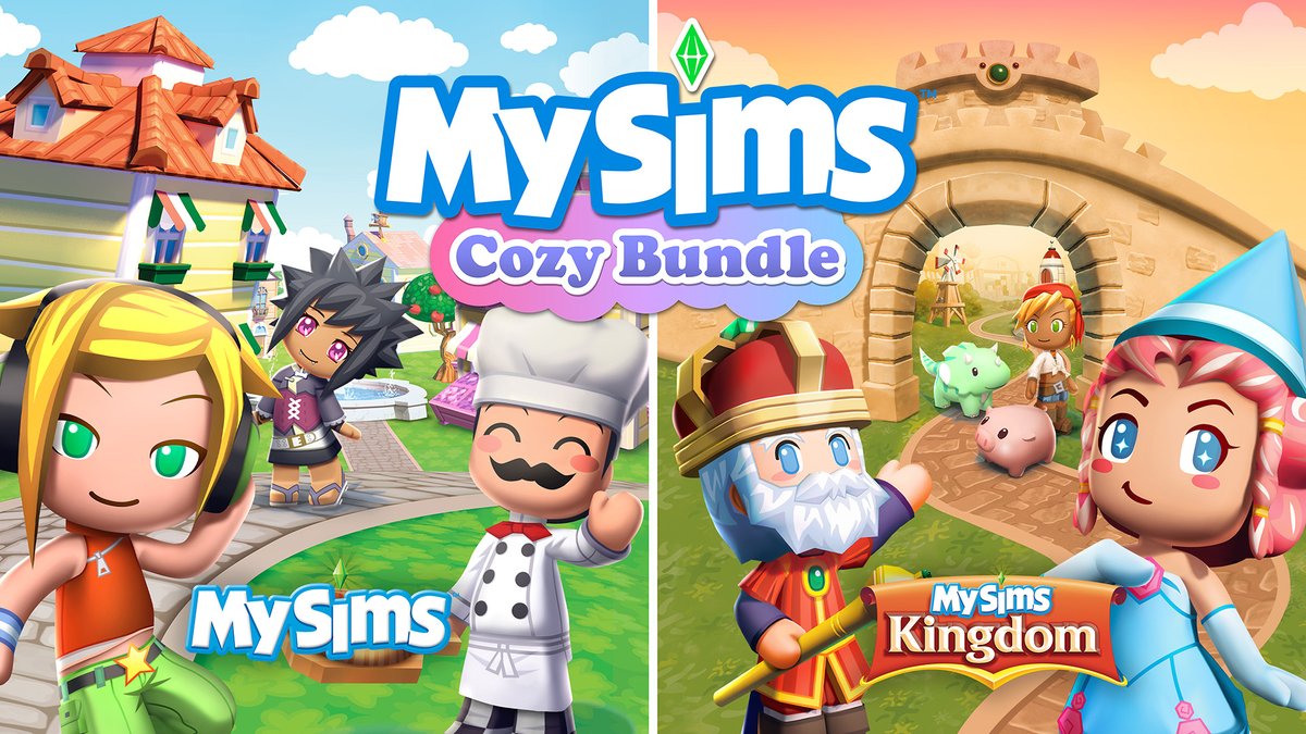 Play and create across retro re-releases of two lovable games, MySims &amp; MySims: Kingdom.