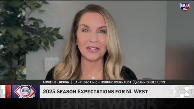 How will the Padres follow up their run to the NLDS from last season? Annie Heilbrunn shares expectations for San Diego in a packed NL West division, following lots of offseason change. #MLBTonight | #WomensHistoryMonth