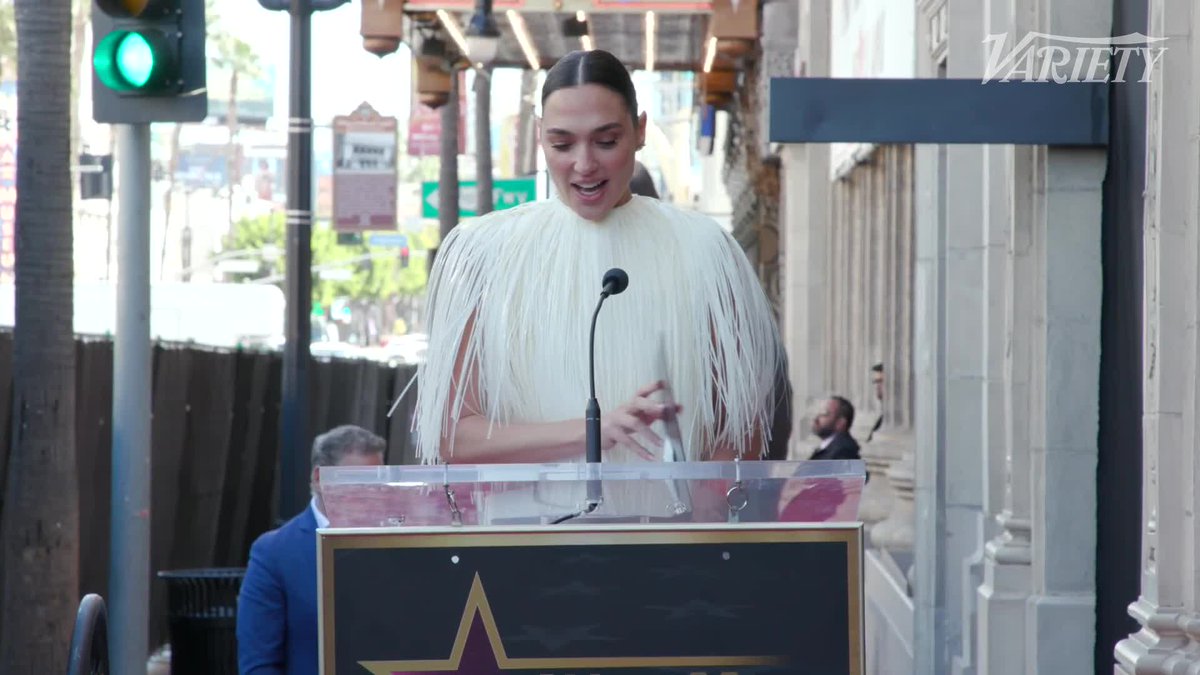 Gal Gadot on receiving a star on the Hollywood Walk of Fame: "I'm just a girl from a town in Israel...This star will remind me that with hard work and passion and some faith, anything is possible."