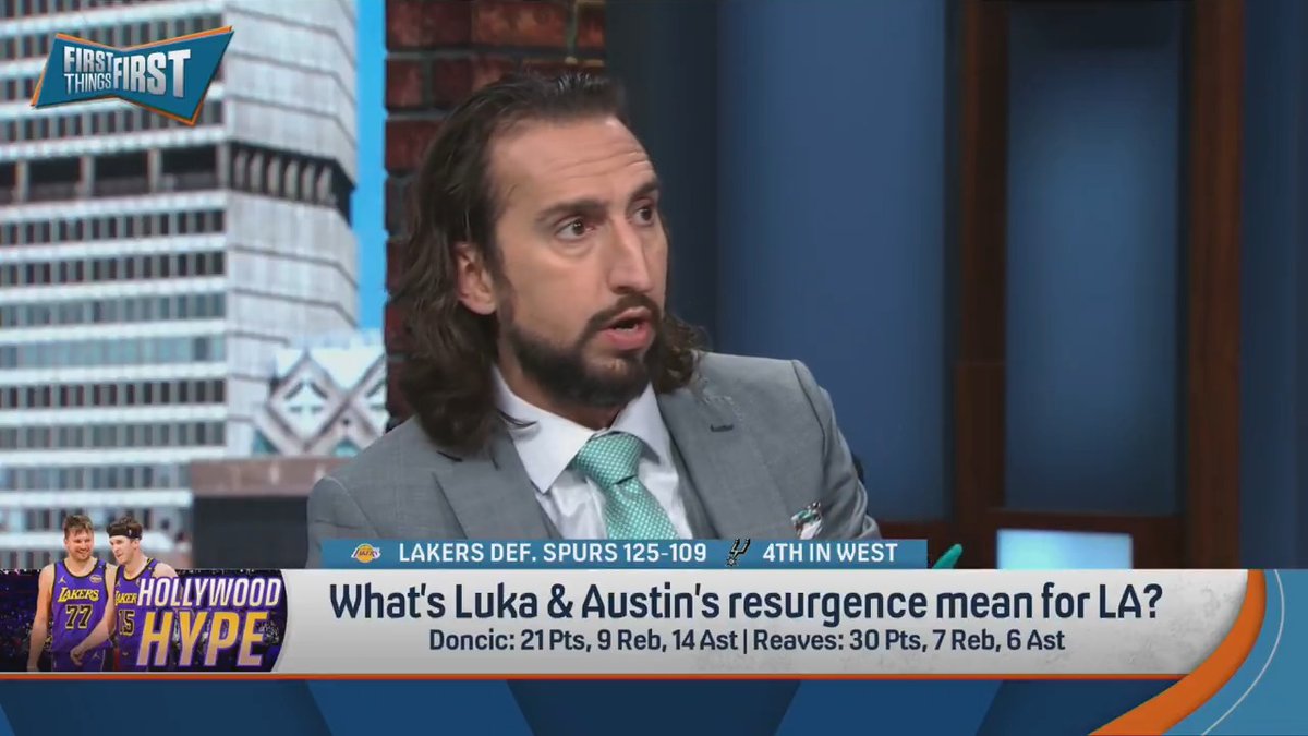 “I really do think this is going to lead to the best offense in the league in the playoffs.” nick wright breaks down what Luka Doncic &amp; Austin Reaves’ resurgence means for the Lakers: