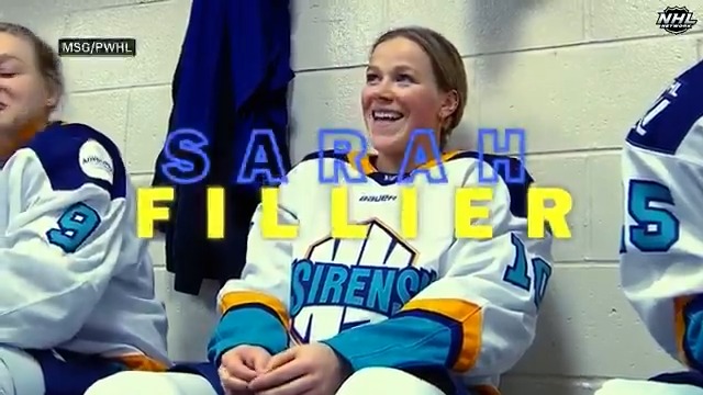 Sarah Fillier was the first overall pick by the New York Sirens in the 2024 PWHL Draft. She picked up her first two career PWHL goals on December 4! #WomensHistoryMonth