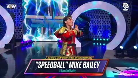 "Speedball" Mike Bailey est #AllElite ! | Speedball Mike Bailey 🎙️ Norbert Feuillan - Alain Mistrangélo | #AEWFrance #AEWDynamite