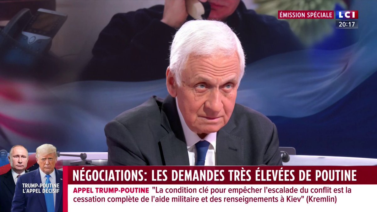 🔴 Défense européenne 🗣️ Alexandre Orlov, ex-ambassadeur de Russie en France, invité de Darius Rochebin : "Le réarmement que propose Macron et les autres dirigeants de l'Europe va ruiner l'Europe (...) L'Europe ne pourra pas faire face à la Russie."