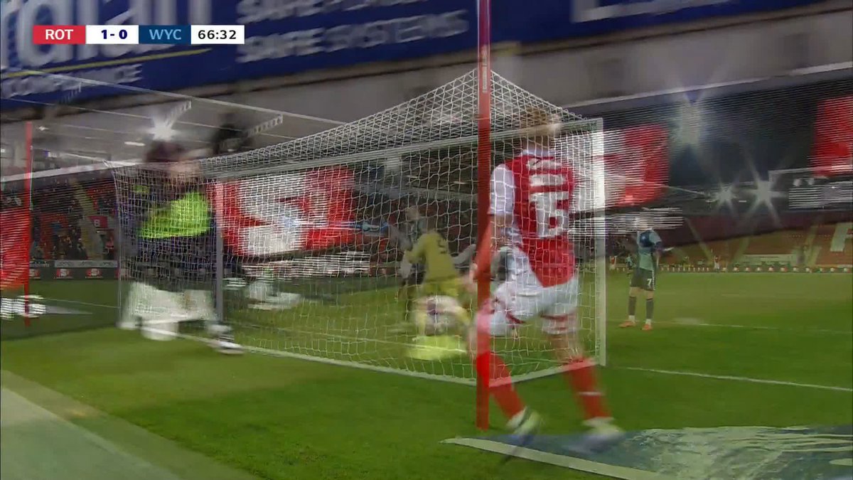 Wycombe's Will Norris won't want to watch this back...🫣