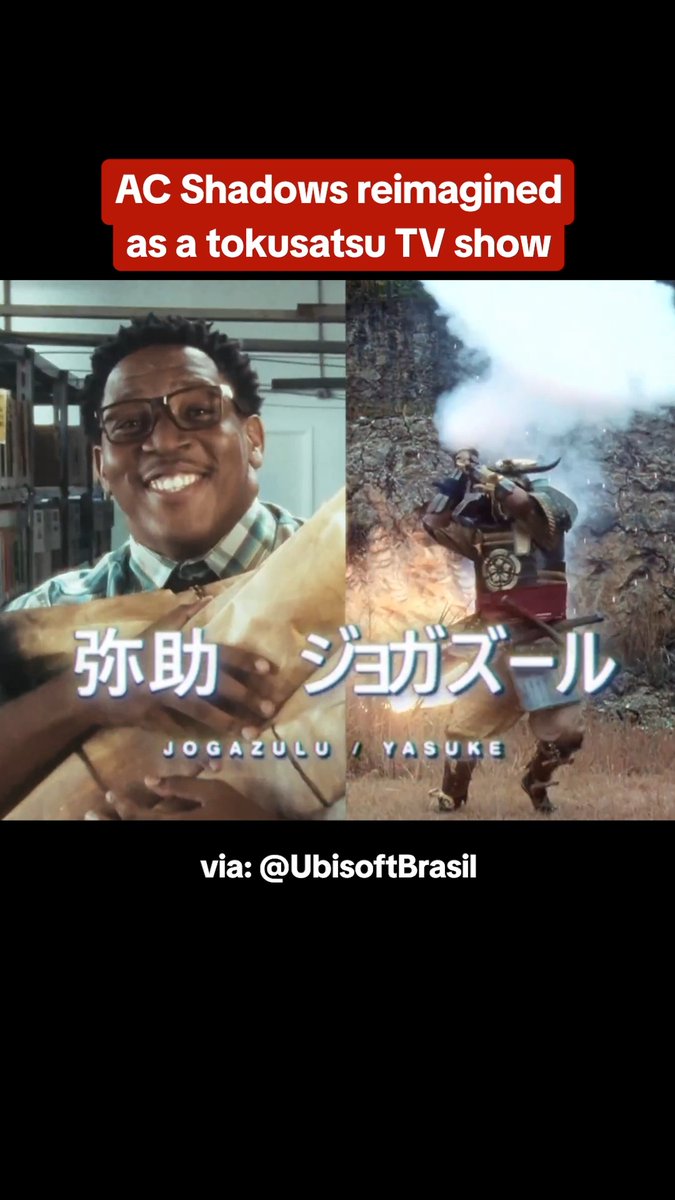 Ok we would totally watch this Assassin's Creed Shadows tokusatsu TV show... (via Ubisoft Brasil 🇧🇷)