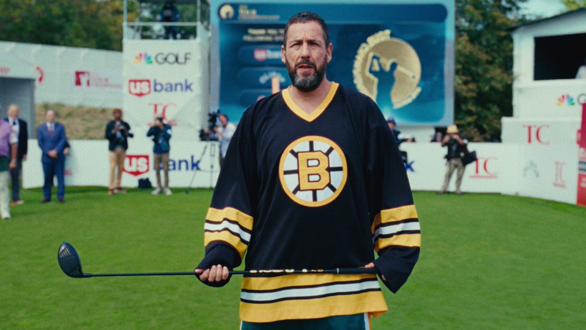 Adam Sandler takes a swing at a golf comeback in Happy Gilmore 2, arriving on Netflix July 25. ⛳️