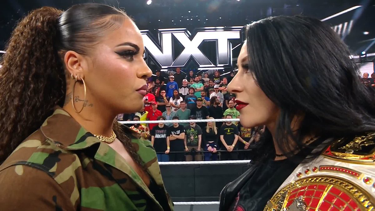 "I am standing ten toes down, looking you dead in your eyes." 𝙹 isn't waiting for her shot, she's taking it! 👏 #WWENXT