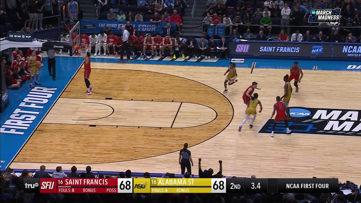ALABAMA STATE TAKES A LEAD IN THE FINAL SECOND 😱 #MarchMadness