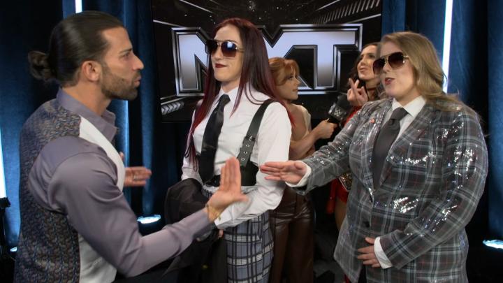 EXCLUSIVE: Alba Fyre 🏴🔥 and Slaygent P let Robert Stone know that he doesn't have the credentials to speak to Women's United States Champion, CHELSEA GREEN. Kelly Kincaid #WWENXT