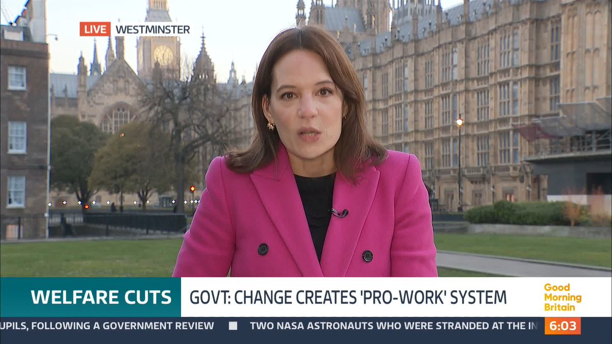 Prime Minister Sir Keir Starmer has defended the £5 billion cuts to the welfare system, saying "those who can work, should" - even if they have complex long-term health conditions. @louisajamesitv has the latest.