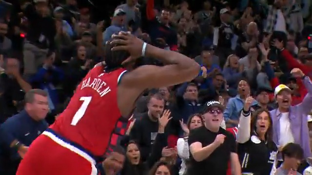 😱 La réaction de James Harden !!!! 😅 #NBA #NBAextra