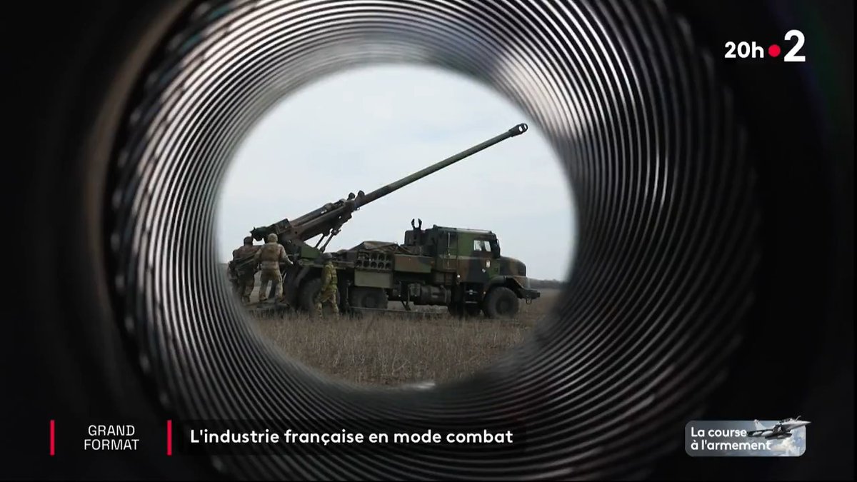 🇫🇷🪖 Défenses à 750 balles/minute, canons Caesar, munitions... La production militaire de la France, 2ème exportateur d'armes dans le monde, bat son plein depuis la guerre en Ukraine.