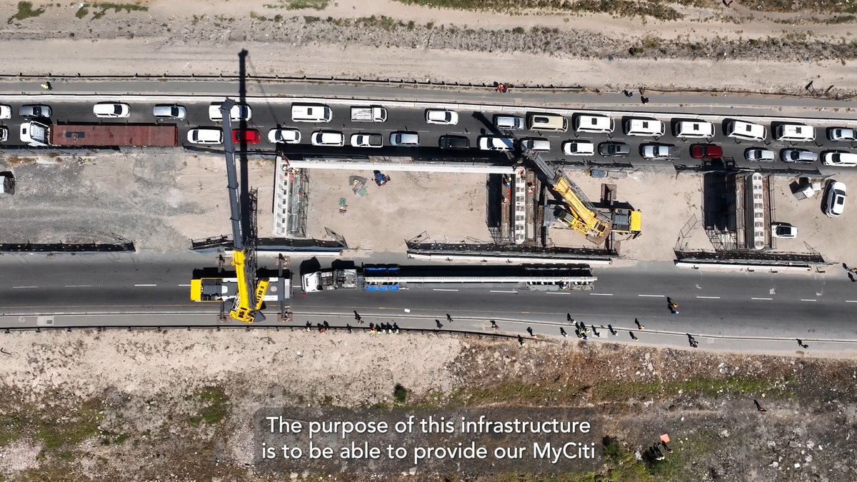 The City’s Mayoral Committee Member for Urban Mobility, Councillor Rob Quintas , together with the project team visited the Duinefontein Bridge site at Govan Mbeki and Klipfontein Road in Manenberg. #UrbanMobility