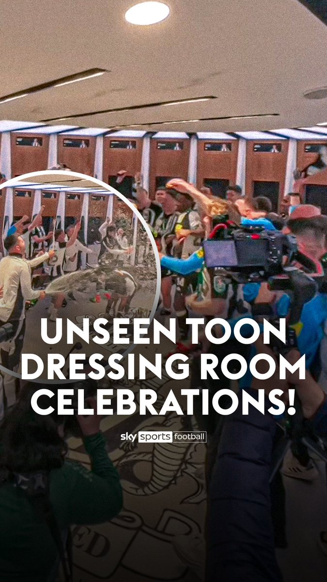 Inside Newcastle dressing room celebrations! 👏🏆