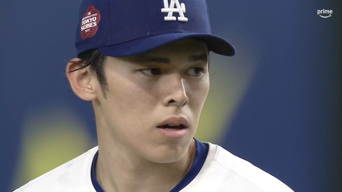 #MLB東京シリーズ #佐々木朗希 記念すべき第一球⚾️ 初球から160キロを計測⚡️ 令和の怪物がついにメジャーデビュー💪 開幕シリーズ 第二戦 2回表 攻撃中 カブス 0-0 ドジャース LAD |0 CHC|0 ▼プライムビデオならいつでも観られる #プライムビデオでMLB
