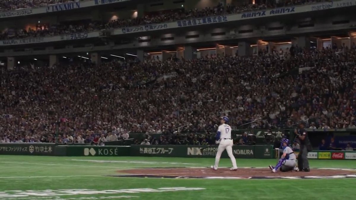 大谷翔平、第1号ホームラン(別角度) 球場大歓声！💥 🎥MLB #ドジャース #大谷翔平