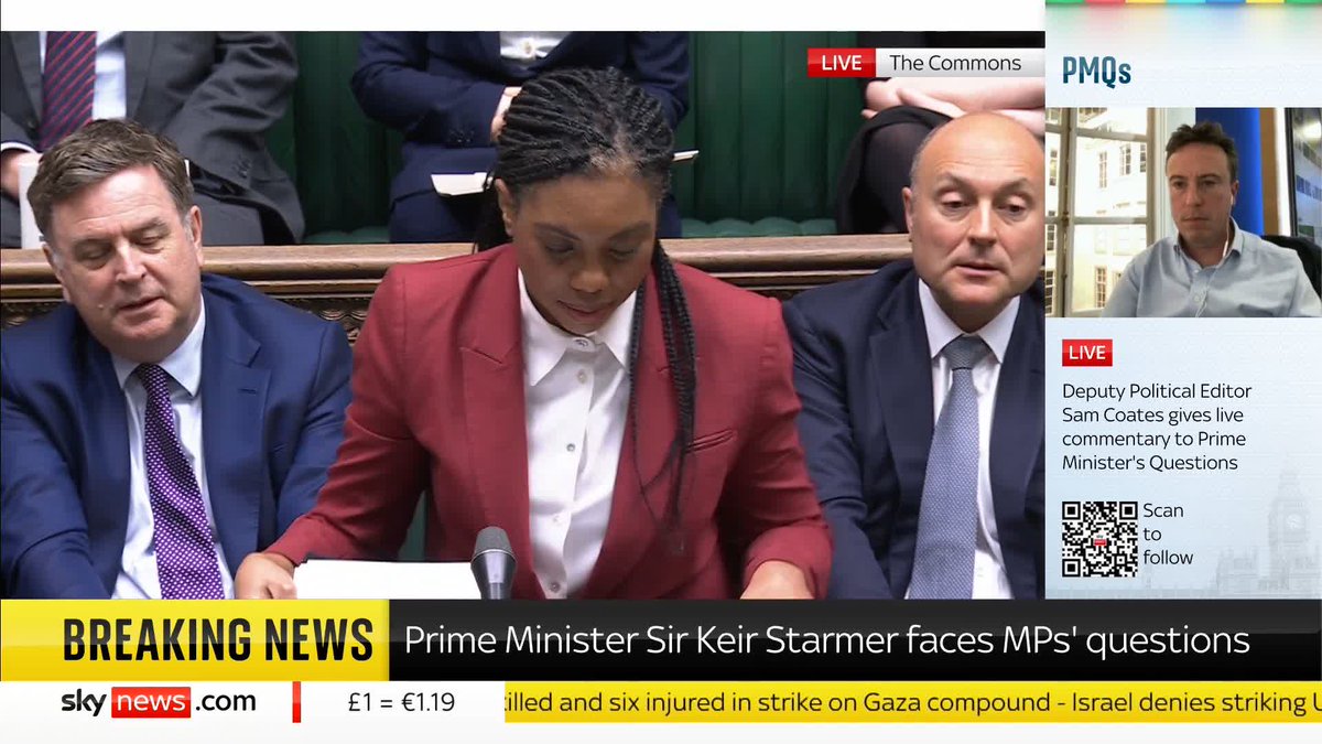 Conservative leader Kemi Badenoch begins her round of questions on next week's spring statement. She asks PM Sir Keir Starmer: "Why are we having an emergency budget next week?" #PMQs 🔗 📺 Sky 501 and YouTube