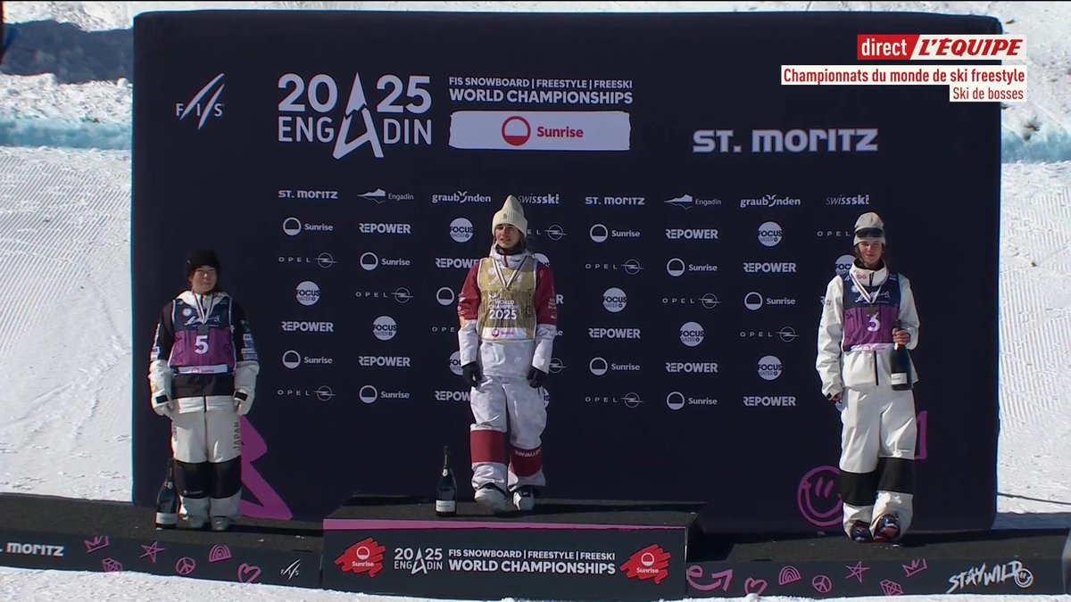 La Marseillaise pour Perrine Laffont 🇫🇷 #lequipeSKI