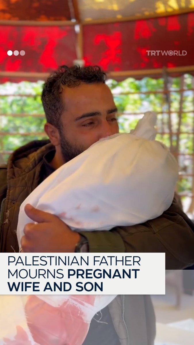 “God blessed me with him, and He took him, so praise be to God” A Palestinian father mourns the loss of his pregnant wife and young son who were killed in an Israeli air strike on Rafah, Gaza
