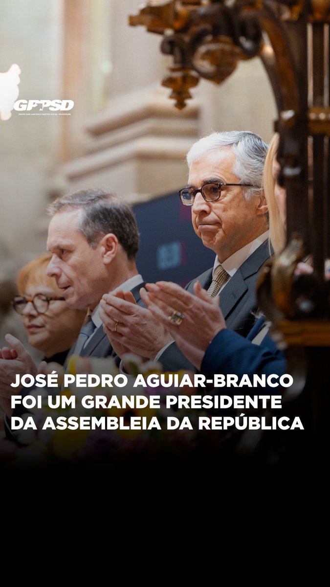 👏🏼🏛️🇵🇹 José Pedro Aguiar-Branco foi um grande Presidente da Assembleia da República. #portugal #política #parlamento #psd #gppsd
