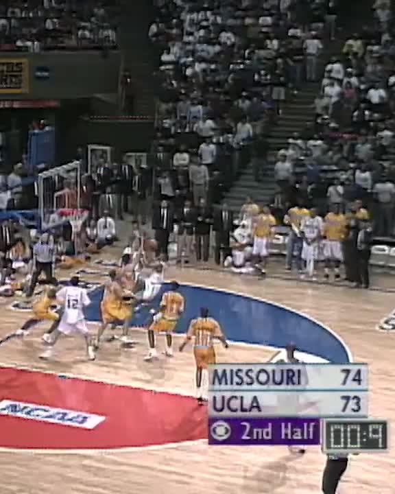 What were you doing 3️⃣0️⃣ years ago? 😏 #OTD in 1995, @TyusEdneyUCLA went coast-to-coast to send No. 1 UCLA Men’s Basketball past No. 8 Missouri. #B1GMBBall