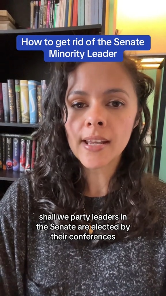 Content creator @amandasmildtakes explains what it would take to remove Sen. Schumer from his role as Senate minority leader. (Reposted with permission) Over 37,000 people have now signed a petition started by Charlotte Clymer 🇺🇦 pledging to stop all donations to Senate Democrats until Sen. Schumer steps down. To join them, sign the petition at #chuckschumer #stopgap #governmentshutdown #schumer #senate #politics #news