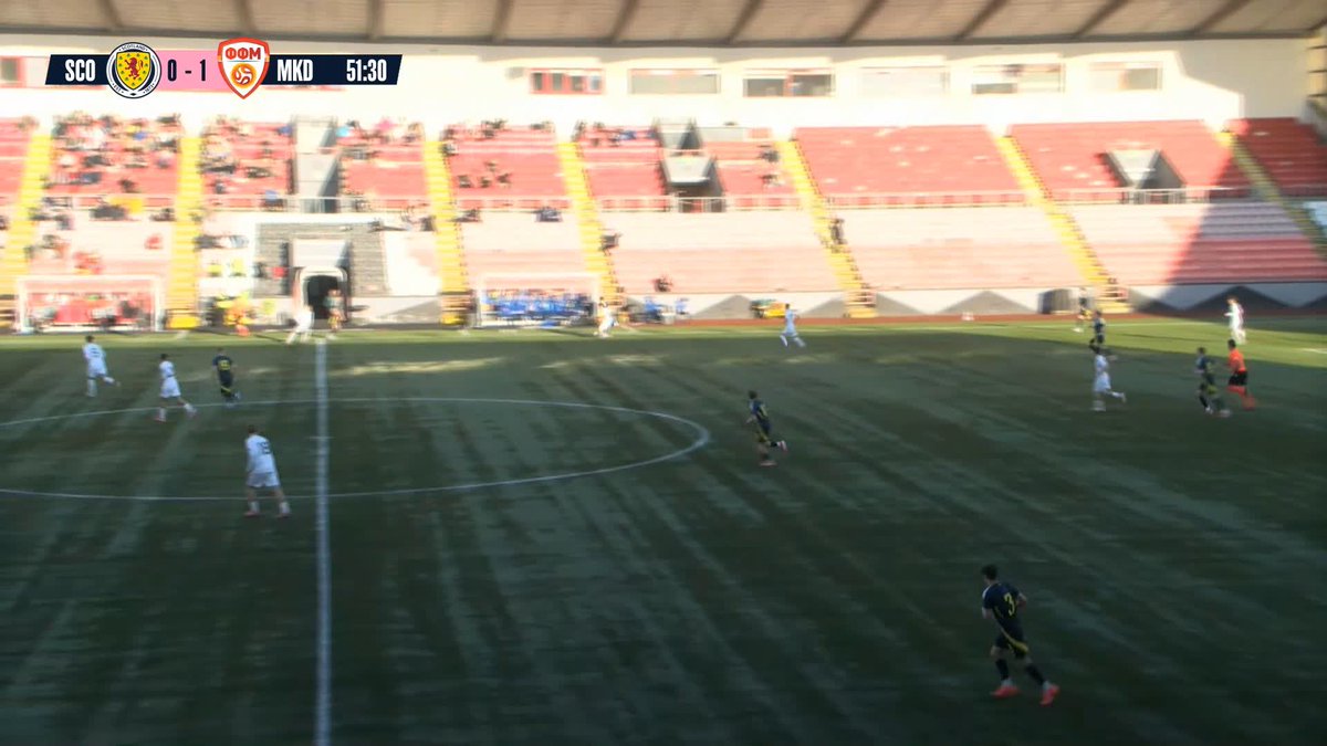 #SCO17s | Fletcher Boyd pokes it home to level the score 🙌 📺 Watch live here: Scotland 1-1 North Macedonia. #YoungTeam