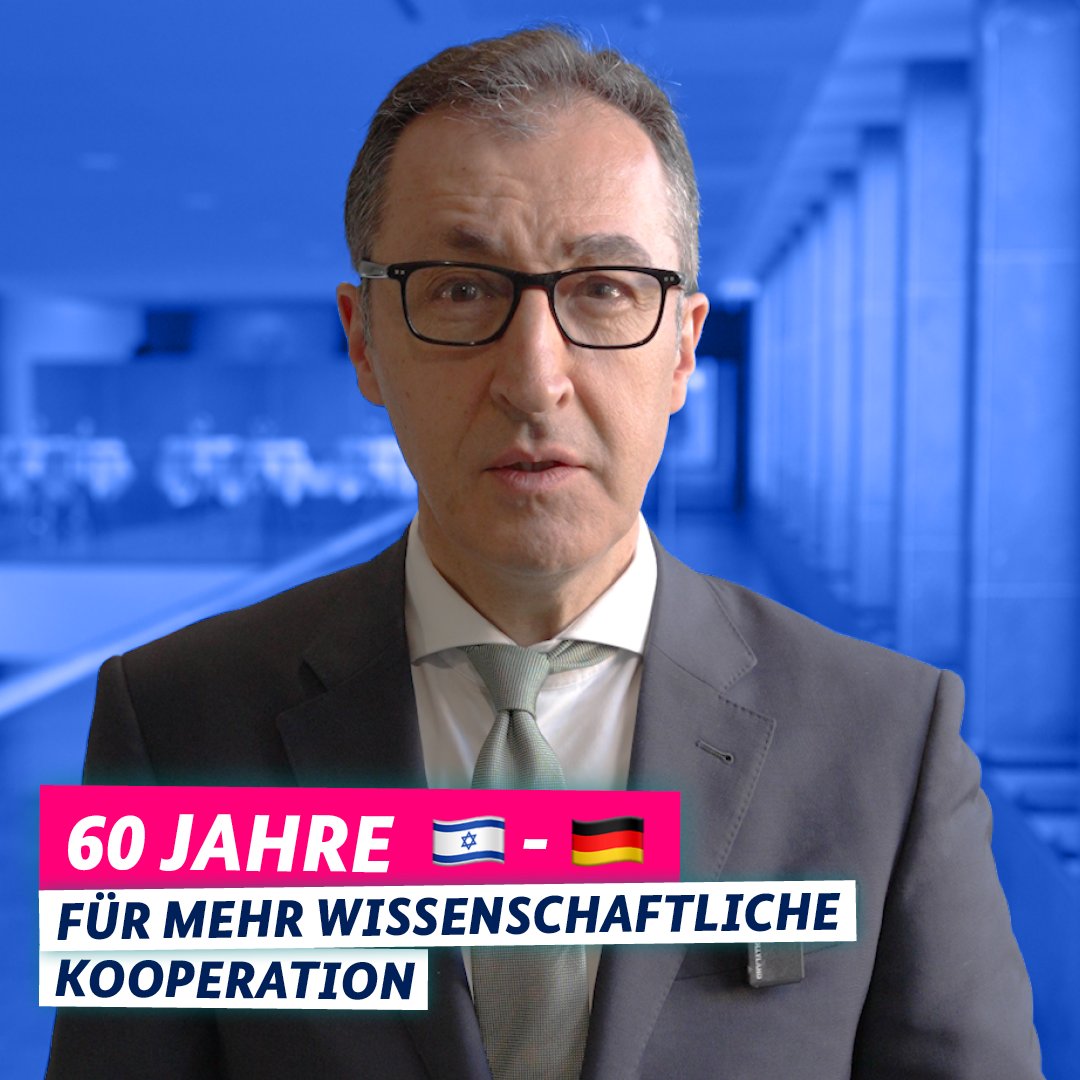 „Wir bauen unsere Zusammenarbeit aus, gerade jetzt“, sagt Bundesforschungsminister Cem Özdemir anlässlich von 60 Jahren diplomatischer Beziehungen zwischen #Israel und Deutschland.