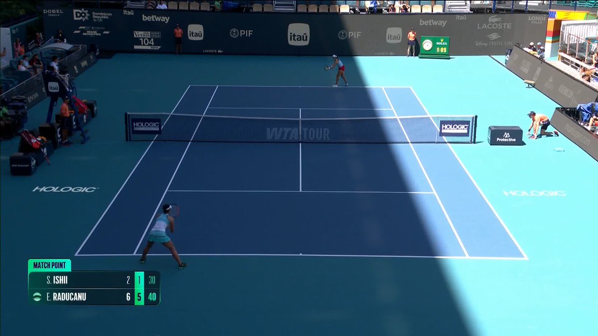 Emma Raducanu breezes past Sayaka Ishii 6-2, 6-1 to advance to the round of 64 in Miami 👏