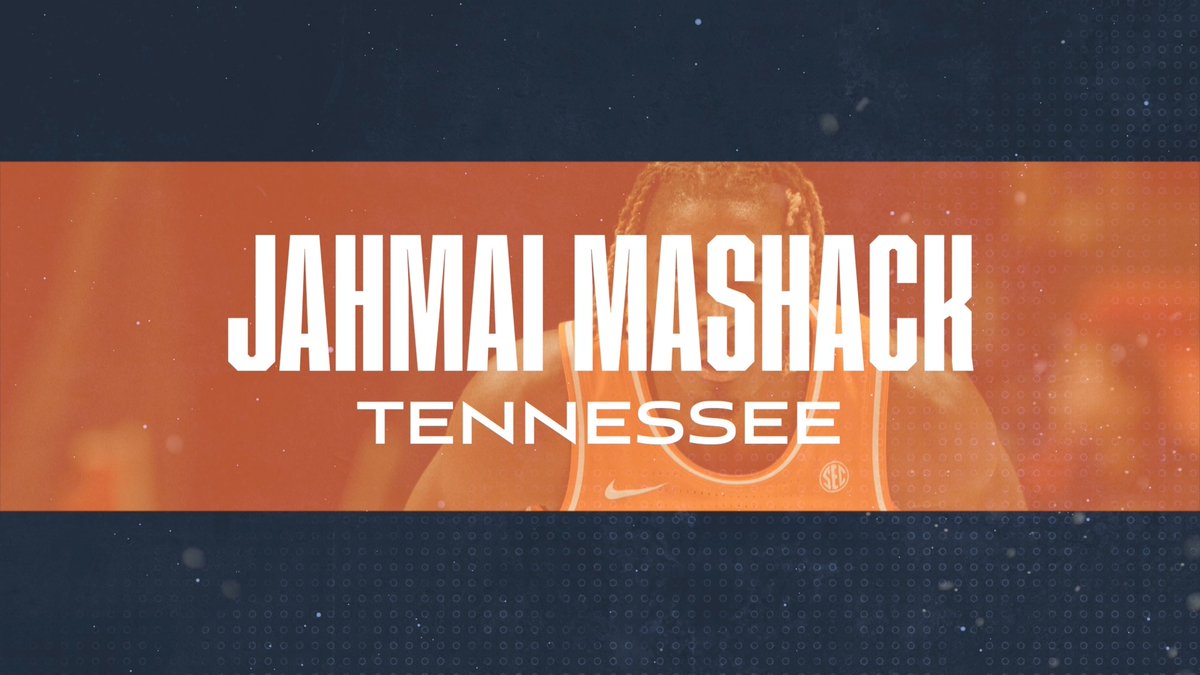Meet Jahmai Mashack, one of our 10 Semifinalists for the Naismith Men’s College Defensive Player of the Year presented by MOLECULE 💫 The Tennessee Basketball guard — who averaged 1.6 steals per game this season — could be the second-ever Southeastern Conference player to win the award 🏆 #MOLECULENaismith2025 | #MOLECULEsleep | #INAM
