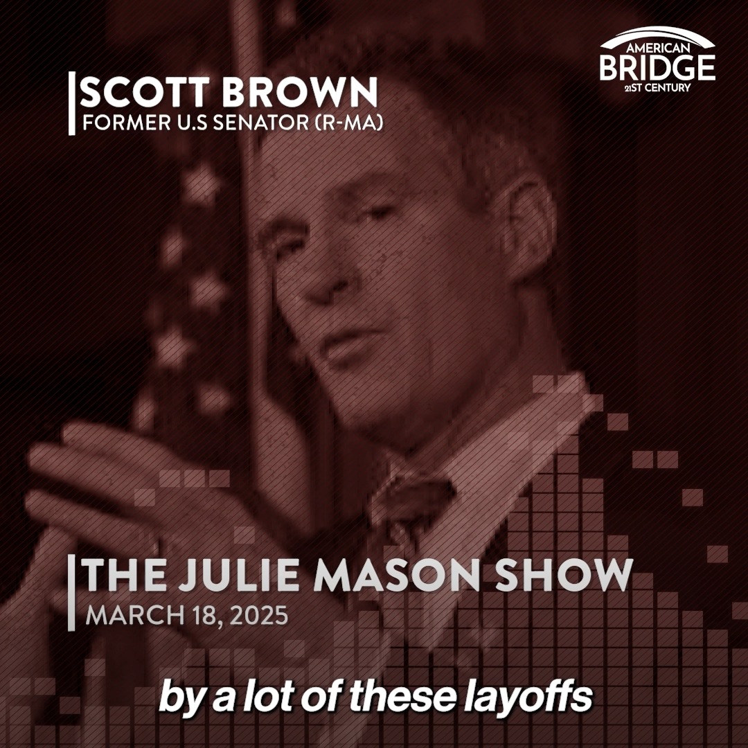 Scott Brown turns his back on veterans and agrees with Trump's reckless decision to lay off veterans at the VA. "There are people there that basically, you know, they shouldn't be there respectfully."