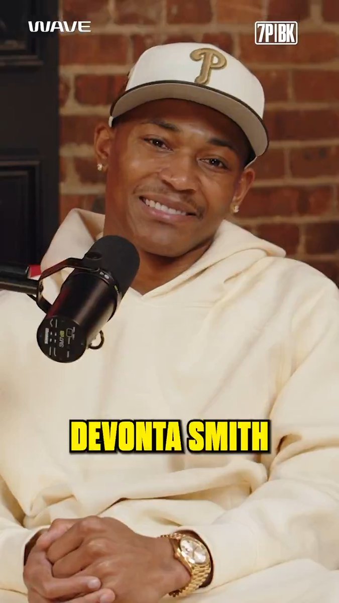 Super Bowl champ, 2x Natty champ... and the GOAT college wide receiver? 👀 DeVonta Smith pulled up to The Hook for tomorrow's episode 🦅