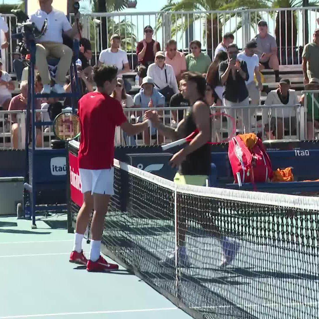 Cin-em-a 🔥 17 year old Federico Cina - born in 2007(!) - wins his first ever match on the ATP Tour in Miami! #MiamiOpen