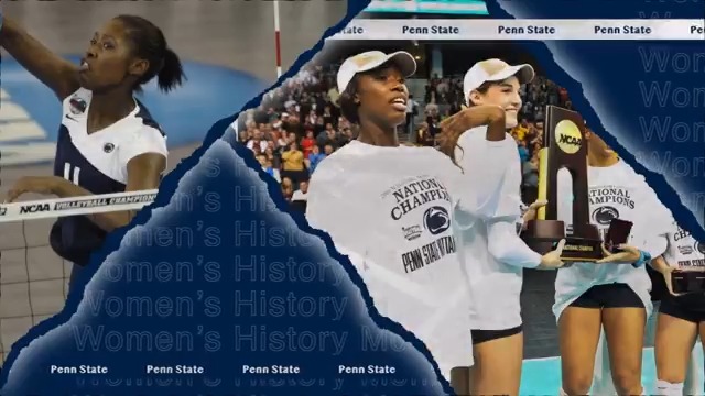 She's been a part of half of Penn State Women’s Volleyball's 8️⃣ national titles. We're recognizing 4x first-team All-American Megan Hodge Easy's legendary career 👇 #WomensHistoryMonth x Penn State Athletics