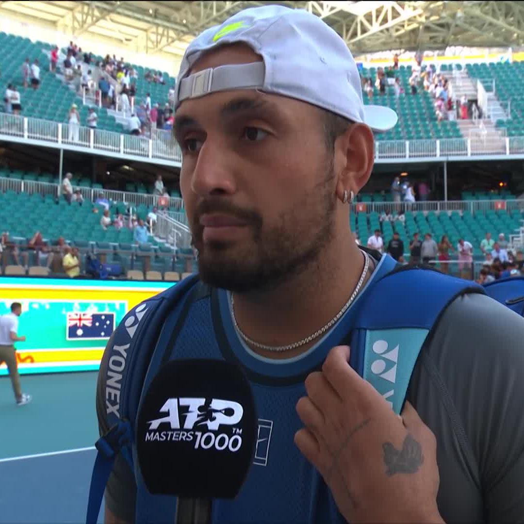 "It's been a long journey" Great to have you back, Nicholas Kyrgios 🙌 #MiamiOpen