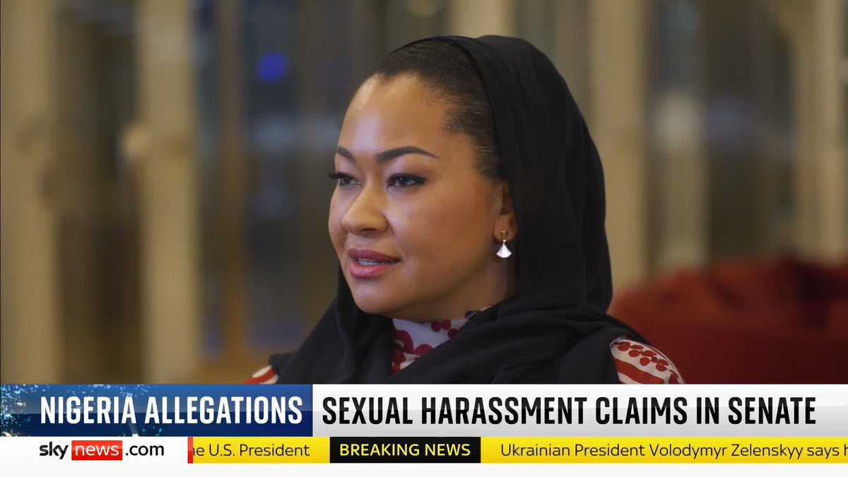 "I found the courage to speak up" Nigerian senator Natasha Akpoti-Uduaghan spoke to Sky's Anna Botting about being suspended for six months after accusing the senate president of sexual harassment. He denies the allegations. 📺 Sky 501