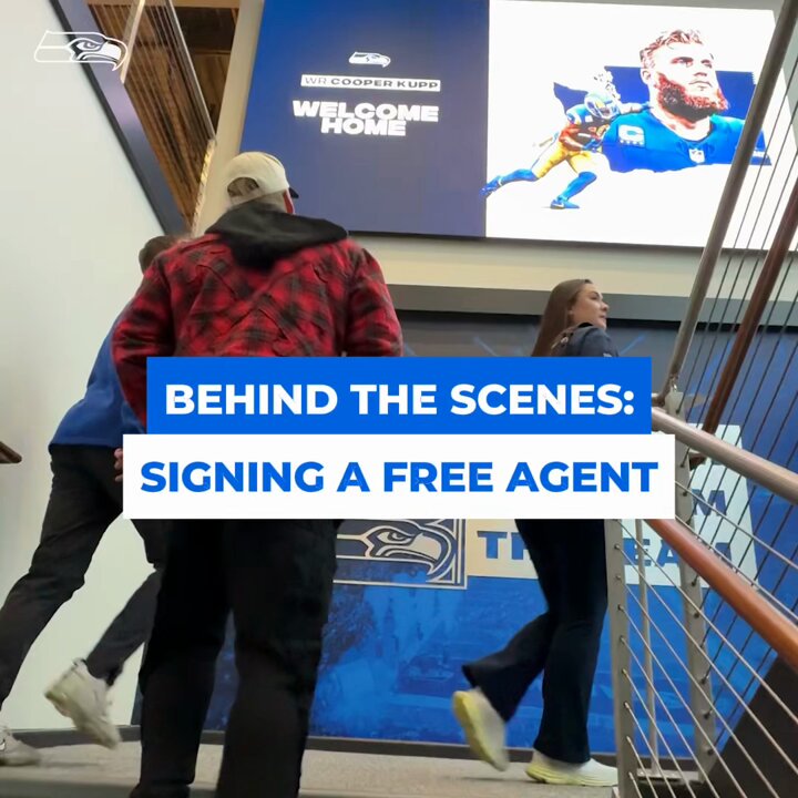 BTS: signing a free agent, featuring Cooper Kupp. ✍️