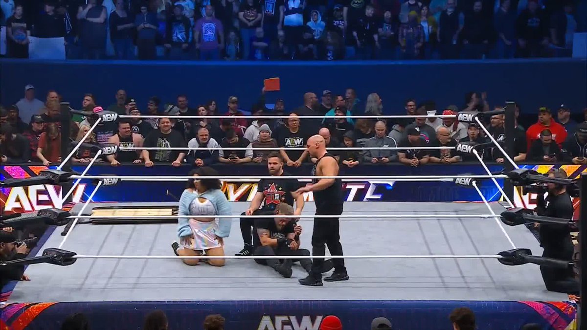 What the hell, Dax?! Watch #AEWDynamite LIVE on TBS &amp; Max @DaxFTR | Daniel “Cash” Wheeler | Adam Copeland | @WillowWrestles