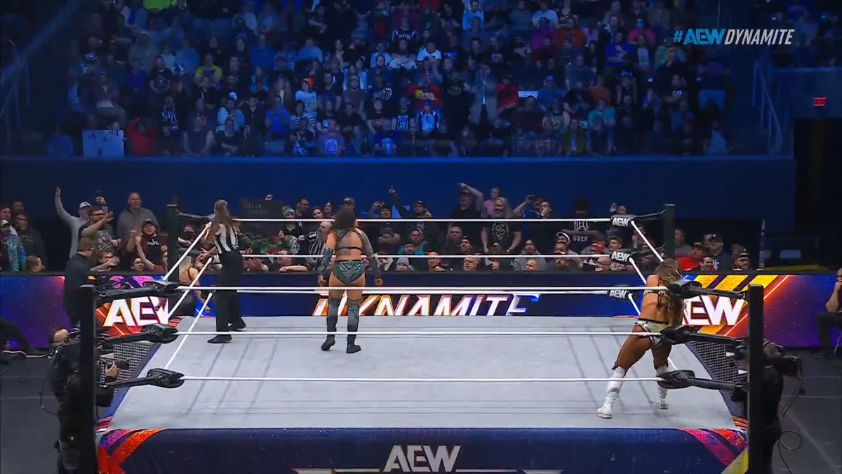 THE STRENGTH OF KRIS STATLANDER! Watch #AEWDynamite LIVE on TBS & Max @MeganBayne | @CallMeKrisStat | #TimelessToniStorm