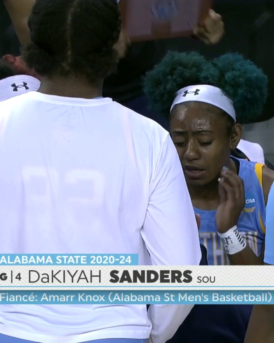 Day 1 of the NCAA men's tournament: Amarr Knox hits the game-winner for Alabama State 🔥 Day 1 of the NCAA women's tournament: Knox's fiance DaKiyah Sanders looks to get the first tournament win in program history 🍿 Love and basketball 🏀 ❤️