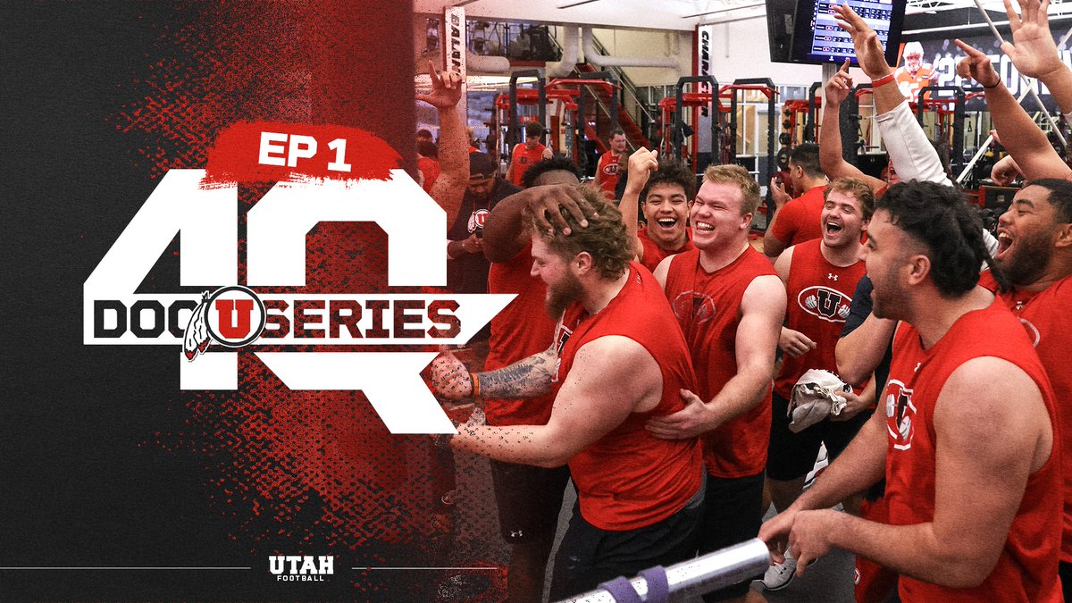 𝟒 𝐐𝐮𝐚𝐫𝐭𝐞𝐫𝐬: 𝐀 𝐔𝐭𝐚𝐡 𝐅𝐨𝐨𝐭𝐛𝐚𝐥𝐥 𝐃𝐨𝐜𝐮𝐬𝐞𝐫𝐢𝐞𝐬 In this series, you will get see behind the scenes about what goes into the offseason development program of the Utah Football team. Full episode on YouTube NOW! 🖇: