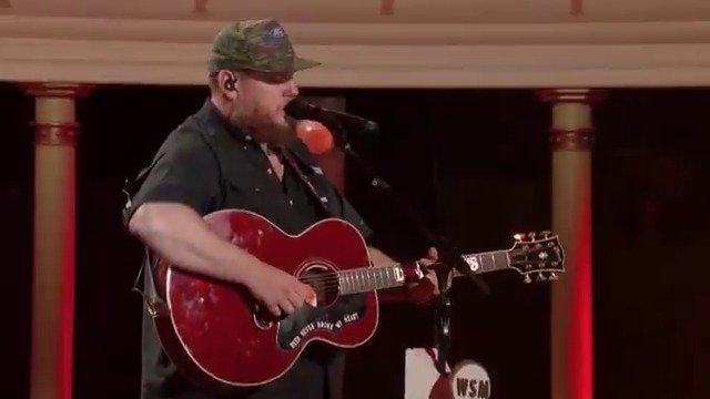 Luke Combs performs "Hurricane" at Opry 100.