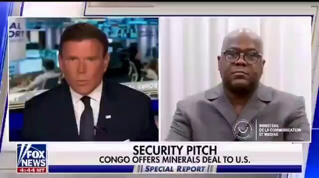 #RDC: Le président Félix Tshisekedi déclare que l'Amérique "s'affaiblit" en Afrique. Tshisekedi, parle de la violence en Afrique centrale et d'un éventuel accord sur les minéraux avec les États-Unis dans l'émission "Special Report".