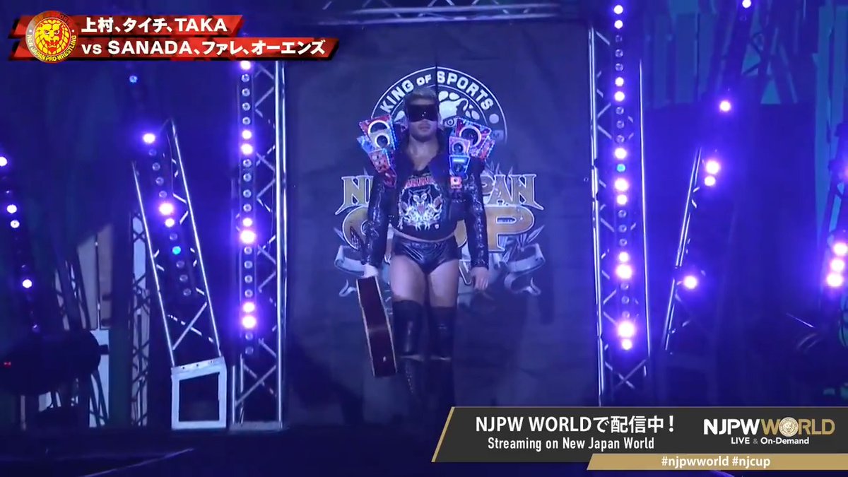 SANADA "🔈🕶️🎸✨" Sign up Now &amp; Stay tuned to #NJPW #njpwworld #njcup