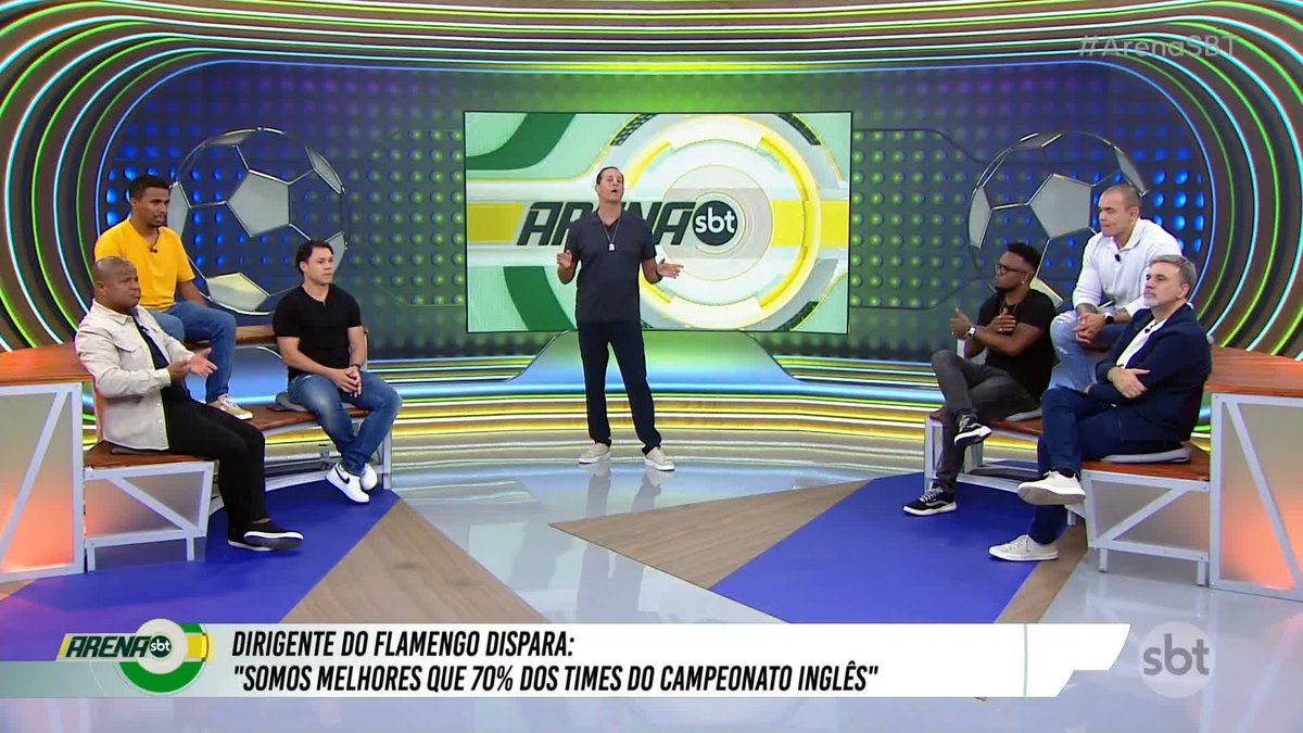 Benja :"O Boto falou que o Flamengo é melhor do que 70% dos times da Premier League." Carlos Alberto: "Óbvio que não. Se tu colocar o Flamengo lá não vai ganhar o campeonato" Kléber: "Vc falou que o Real Madrid não ganhava a Série B" 📽️: SBT Sports