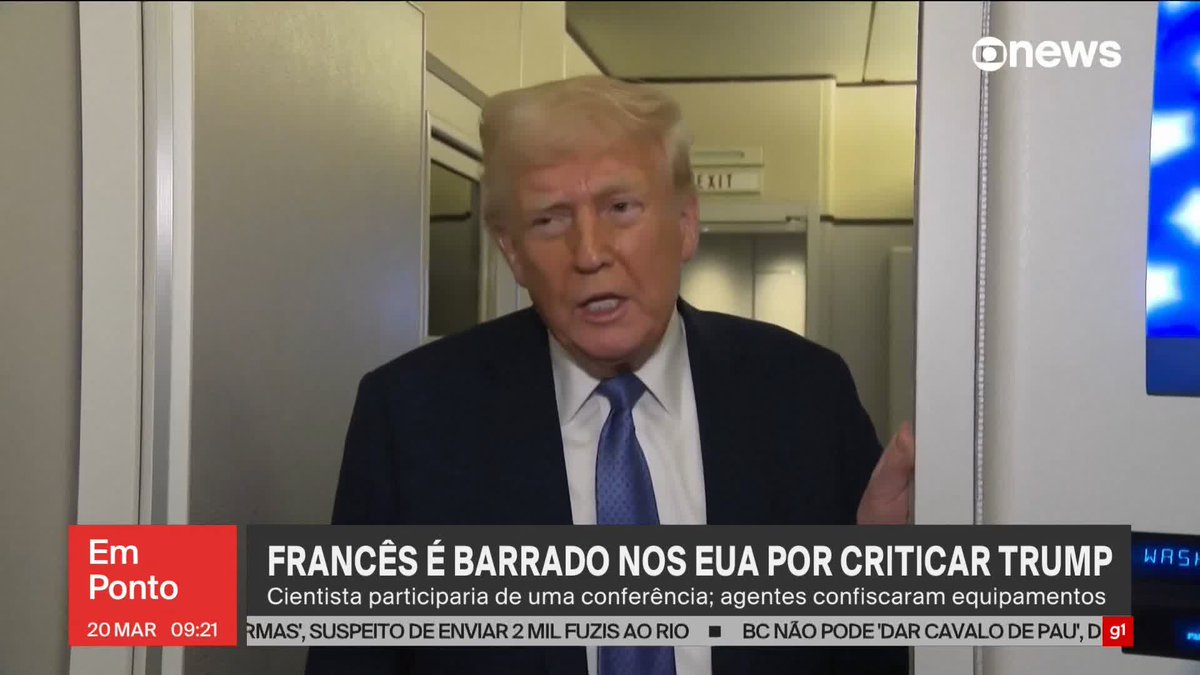 Pesquisador francês é barrado nos EUA por criticar Trump e tem equipamentos confiscados. Cientista participaria de uma conferência em Houston. ➡ Assista ao #GloboNewsemPonto: #GloboNews