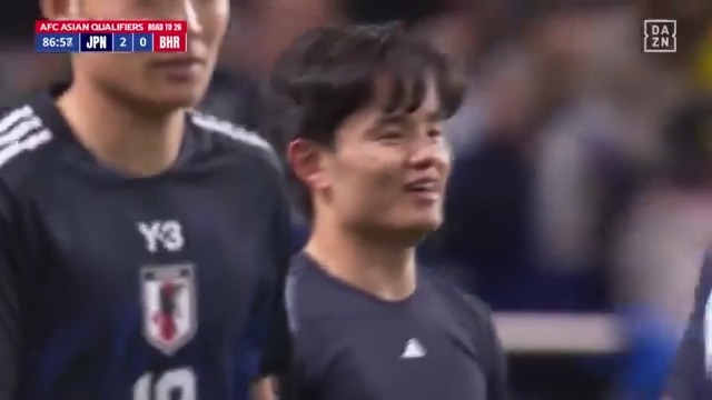 圧巻の久保建英‼️ 大一番で輝く日本の至宝🇯🇵 得意の左足でニアをぶち抜いた 先制アシストに続いてこのゴラッソ💥 🏆AFCアジア最終予選 🆚日本×バーレーン 📱#DAZN ライブ配信 最強の #代表みようぜ #サッカー日本代表