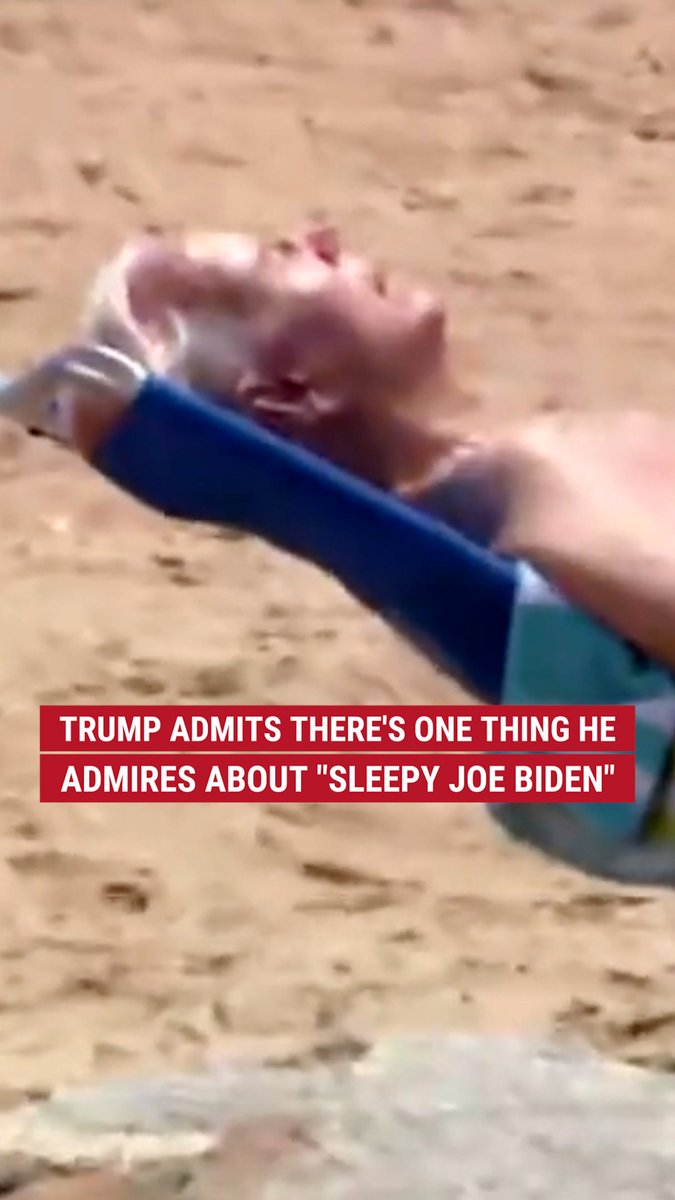 Say what you want about former President Biden, but his ability to sleep is unmatched, according to President Trump.